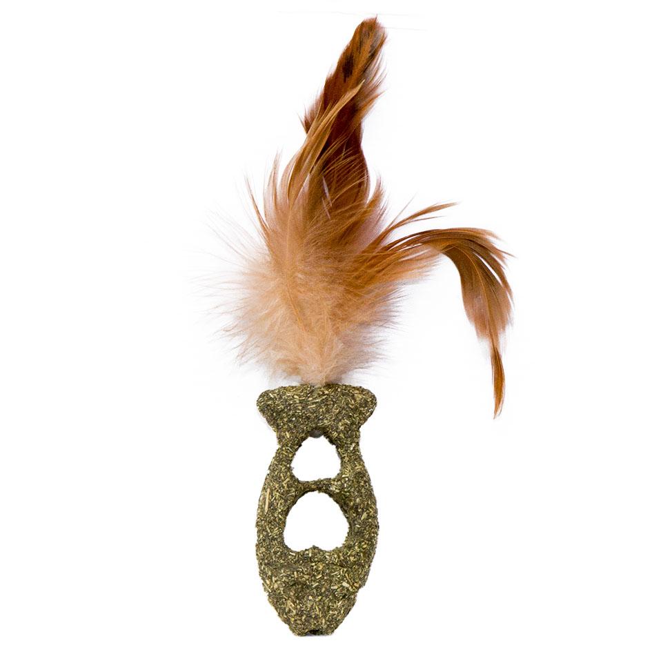 

Eastland Fish Catnip Feather Cat Toy 6.5x3.5 Cm