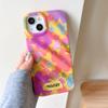 For iPhone 14 TPU Cases Colorful Floral Design Mobile Phone Back Cover