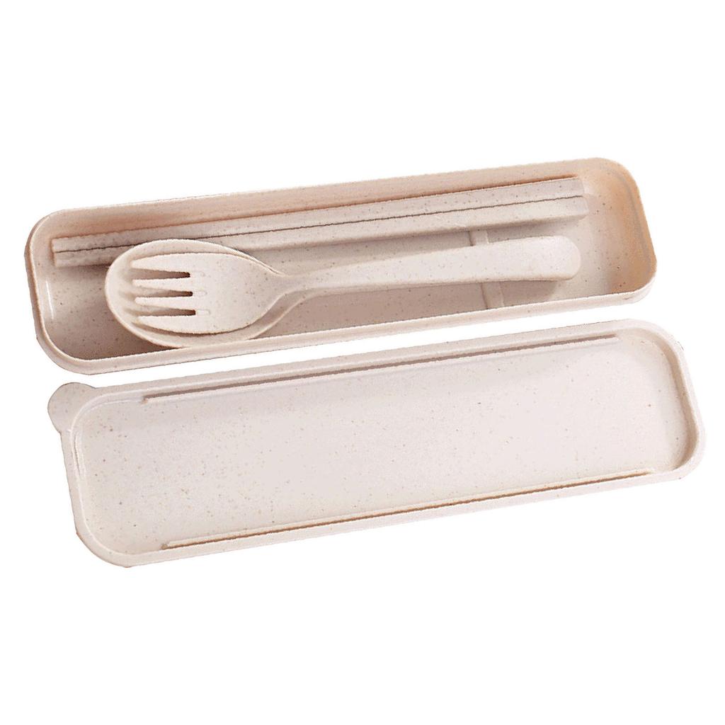 Reusable Travel Utensils Set with Case Portable Chopstick Fork Spoon Tableware Eco Friendly Cutlery Picnic Camping Utensils