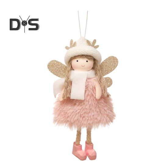 

Рождественский ангел кукла кулон плюшевый эльф украшение аксессуары рождественская елка подвесное украшение для вечеринок День святого Валентина свадьба розовый