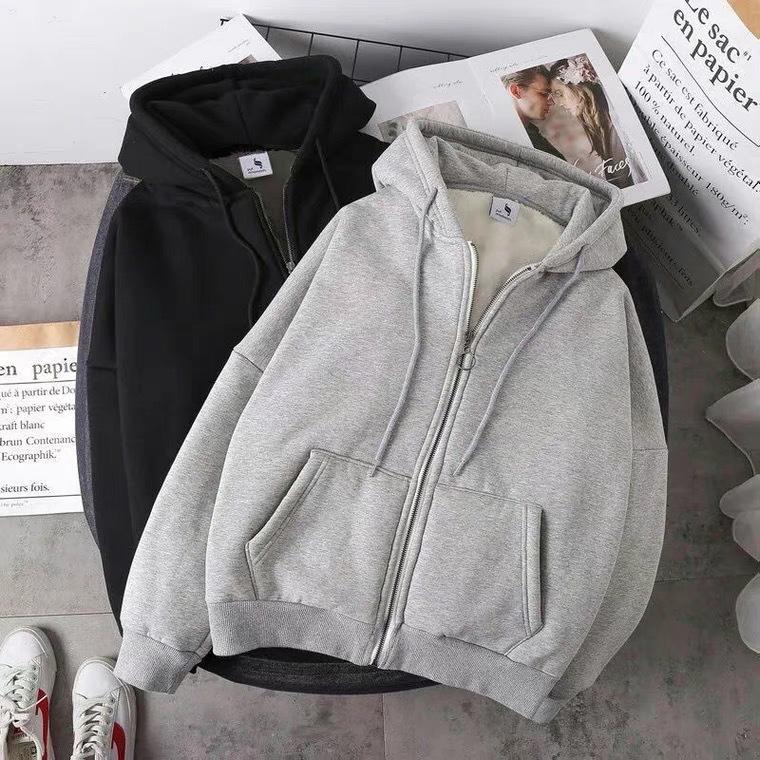 Men's 2026 Autumn/Winter Zipper Cardigan Hooded Sweatshirt Jacket, Plus Size Available