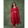 Pakistani Wedding Wear Kurti Pant Dupatta Set Women's Designer Ethnic Kurta Set