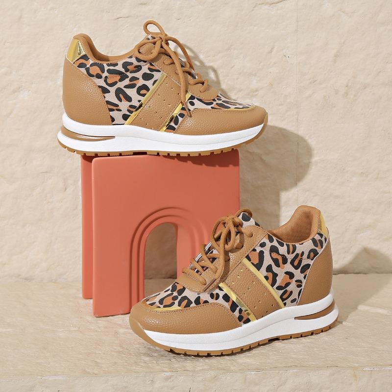 Women's Sports Shoes Spring New Round Head Deep Mouth Front Splicing Strap Thick Sole Anti-slip Wear-resistant Single Shoes