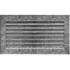 Odvzdušňovací kryt FRESH 17x30 černostříbrný