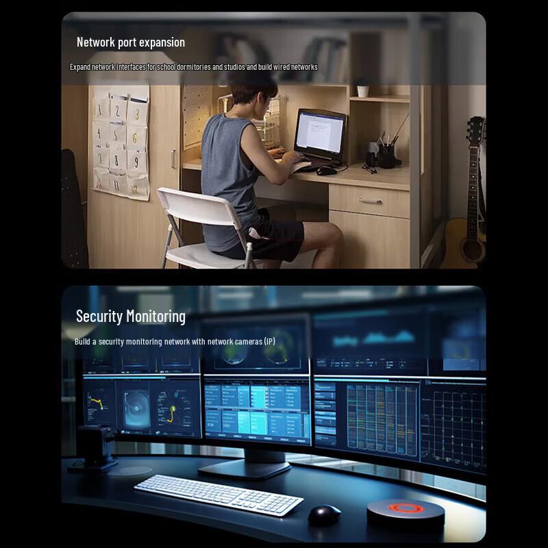 Dahua 8-Port Unmanaged PoE Network Switch CN Plug (adapter Included)