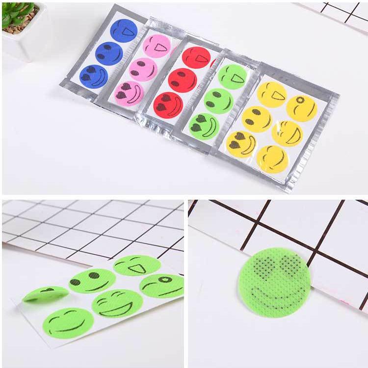 300 pezzi adesivi repellenti per zanzare con olio essenziale di piante naturali per bambini e adulti, per uso domestico e all'aperto, colori casuali