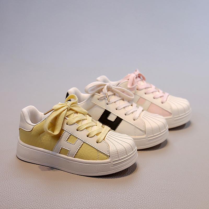Soft Sole Fashion Cartoon Shell Head Children's Sports Shoes 2025 Summer and Autumn New Casual Boys Board Shoes Girls Tide