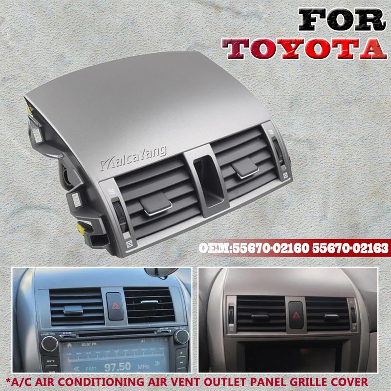 Car Middle Central Dashboard Trim Cover Strip For Toyota Corolla Altis 2009 2010 2011 2012 2013 Car Accessories Upper Side