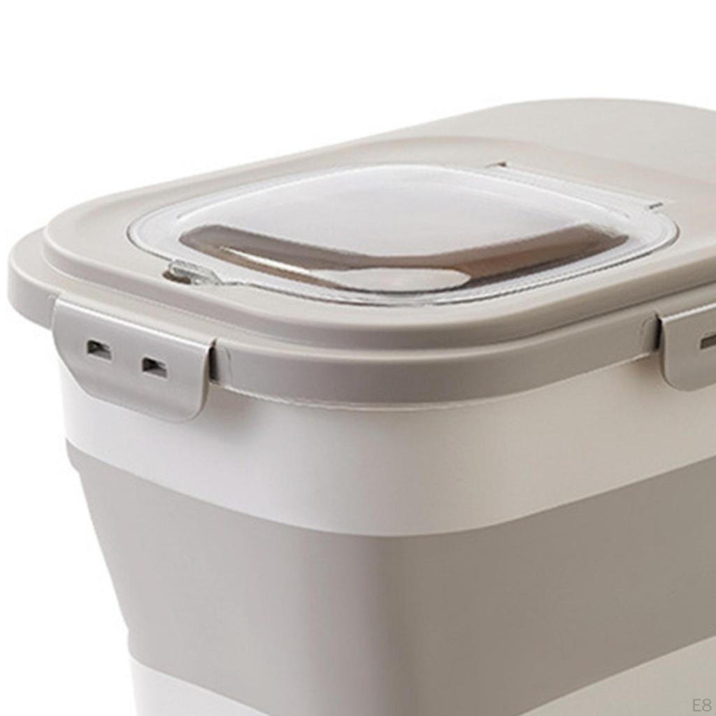 Cat Food Storage Container Box Organizer Large Leakproof Grains Rice