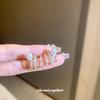 Silver needle zircon diamond pearl claw earrings Japanese and Korean niche design temperament earrings simple fashion earrings women