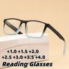 New Fashionable Anti-Blue Light Presbyopia Eyewear Retro High Definition Reading Glasses Unisex Diopter +1.0 To +4.0