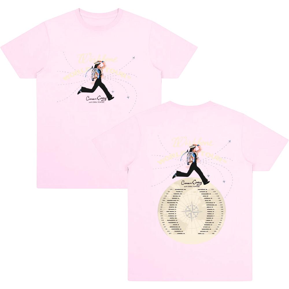 Conan Gray 2026 T Shirts Conan Gray Wishbone World Tour Tees Fashion Men Women Clothing Cotton T-shirts Vintage Y2K