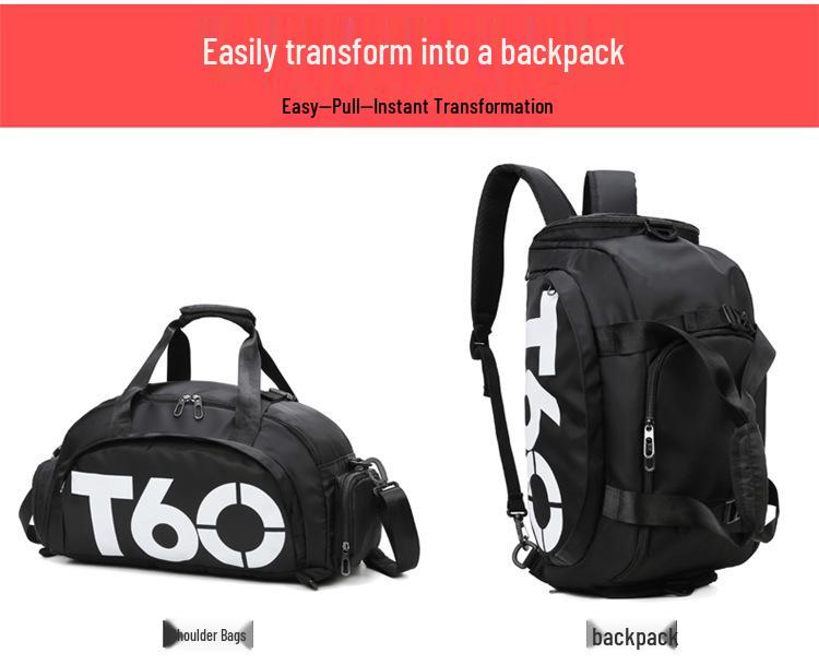 Large Waterproof Travel Bag with Wet/Dry Separation for Sports, Yoga, Swimming, Fitness, Student or Business Trips