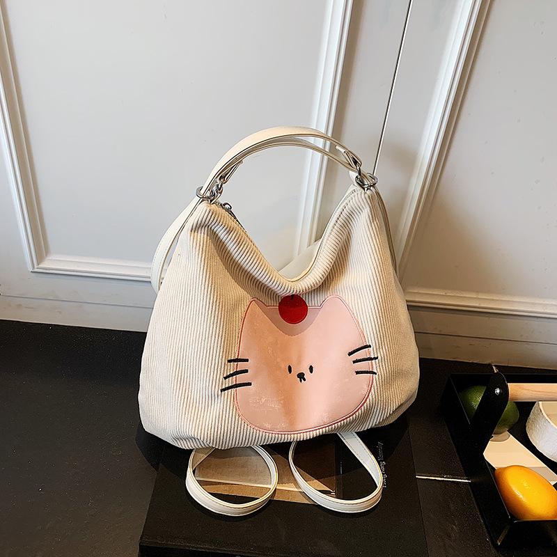 

Tote bag women s large capacity 2025 new summer niche shoulder bag multi-purpose backpack белый