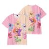 T-shirt Critters Sorridenti Estate Manica Corta Maglietta Grafica Top Fitness