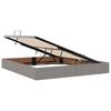 Storage Bed with Mattress Taupe 180 x 200 cm Polyester