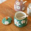 Luxurious High-Value Ceramic Seasoning Jars: Heat-Resistant Lard, Chili Oil, Sugar & Salt Containers for Home Kitchen.