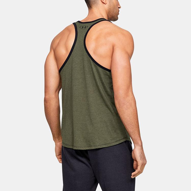 Under Armour Project Rock Pain Into Power Regular Fit Pullover Vest Men Tops Military-Green 1353922-315
