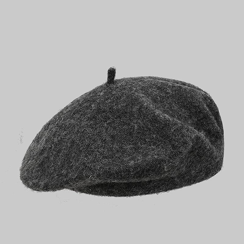 Vintage Damen Mädchen Baskenmütze Künstler Winter Warm Einfache Mütze Kappe Kopfbedeckung Hüte Für Frauen Einfarbige Klassische Mütze Maler Baskenmützen