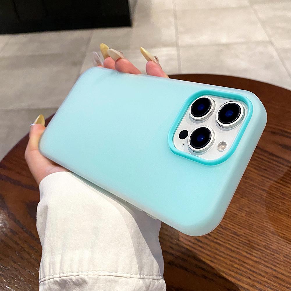 Colorful 2 in 1 Jelly silicone phone case for For Iphone 16 15 14 13 12 11 Pro Max Plus full shockproof clear soft armor back cover