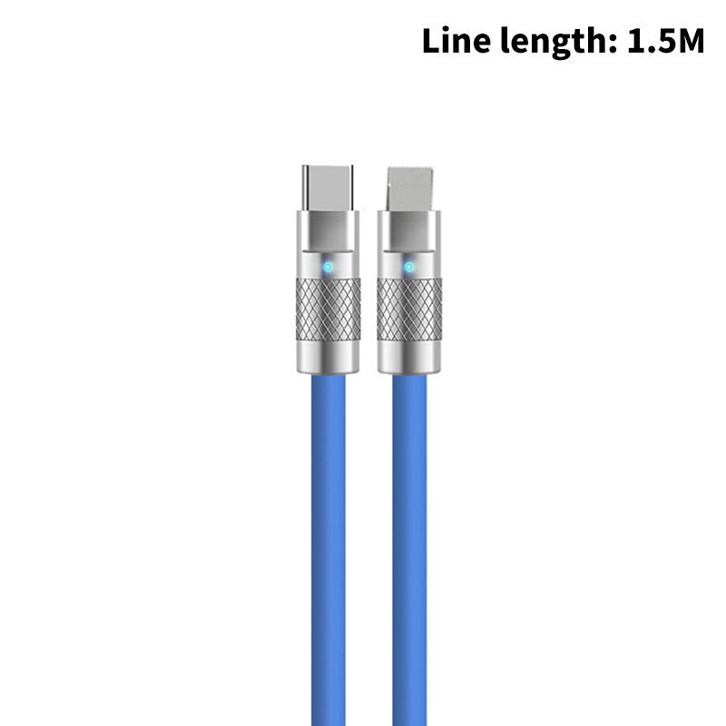 Usb C Bilkabel 120W Type C Lader Usb Ladekabel Hurtiglading Hurtiglading Type C Ladekabel For Mobiltelefon Bil