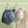 Mkono Hat Organizer for Baseball Caps Metal Hat Rack for Closet Set of 2 Hat Hangers Baseball Cap Holder Hat Storage Organizer Holds 20 Caps, Black