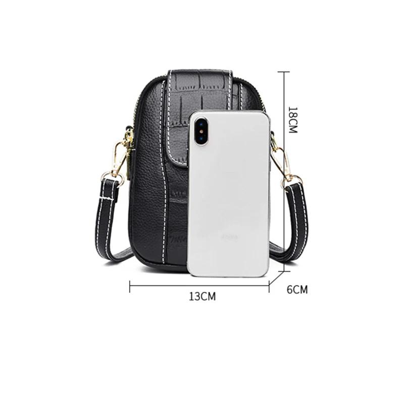Vintage Small Crossbody Bag Women Alligator PU Messenger Bags Small Double-layer Handbag Shopping Lady Purse Phone bag Bolso sac