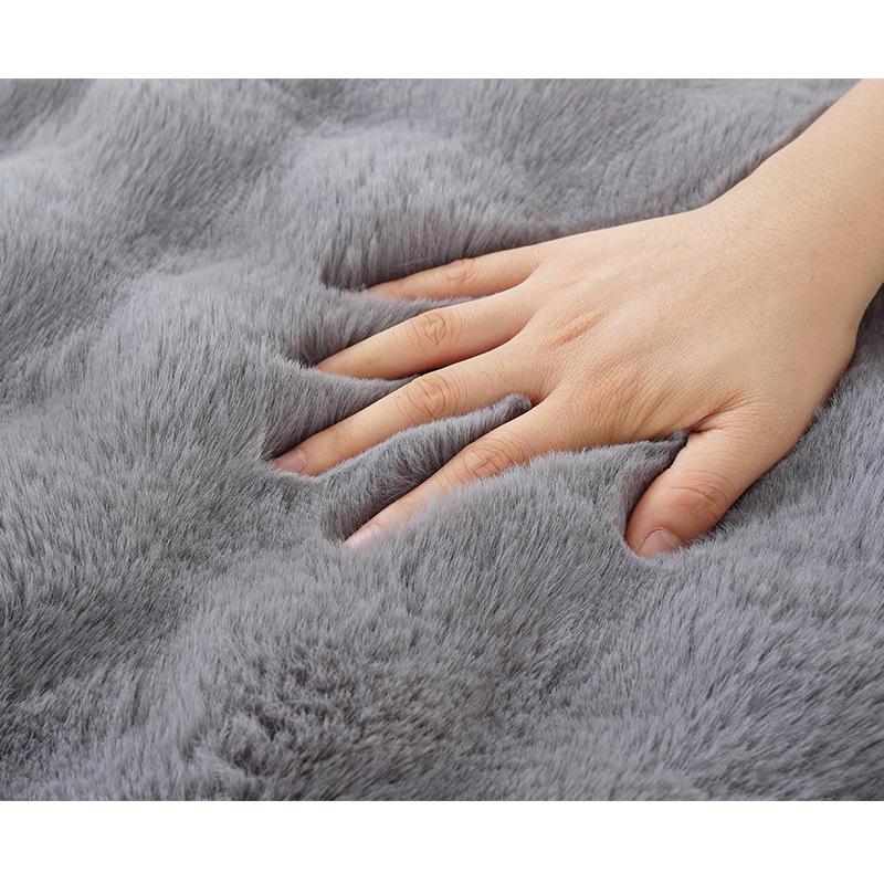 All-inclusive Plush Sofa Cover Anti-rabbit Velvet Warm Plush Sofa Cushion Premium Bubble Fleece Thickened Non-slip Couch Towels