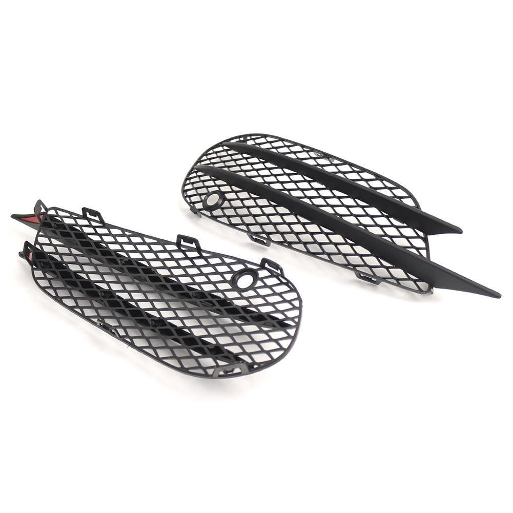 Car Bumper Fog Light Mesh Air Vent Grille For Mercedes-Benz W205 2015-2018 Front Grille Mesh Cover Air Inlet Vent Panel
