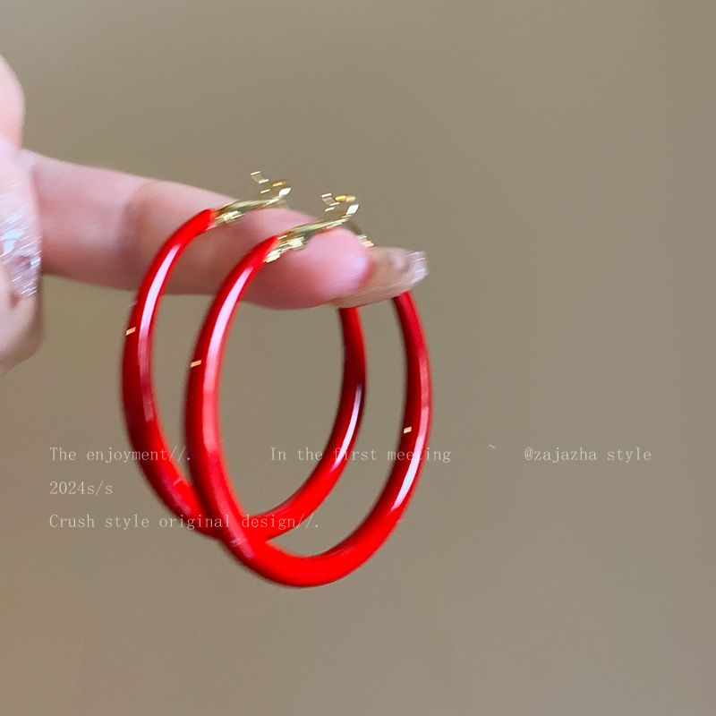 Niche Style Ankela Red Female Retro Hong Kong Style Elegant Simple Bracelet