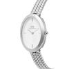 Danielwellingteon Juliette Braided Mesh Classic Round Silver Women'S Wristwatch