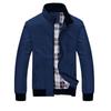 Men's Autumn Winter Casual Zipper  Color Cashmere Thickening Jacket Coat