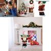 Festive Santa Claus Waiter Tray Sculpture Charming Resin Figurine For Christmas Decor