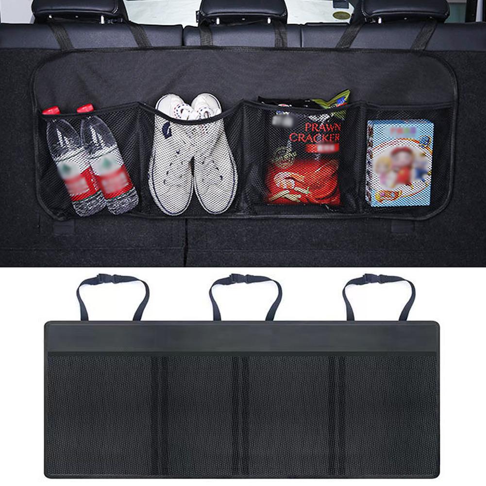 Universal Auto Trunk Organizer Einstellbare Sitz Lagerung Tasche Net Hohe Kapazität Multi-verwenden Oxford Automobil