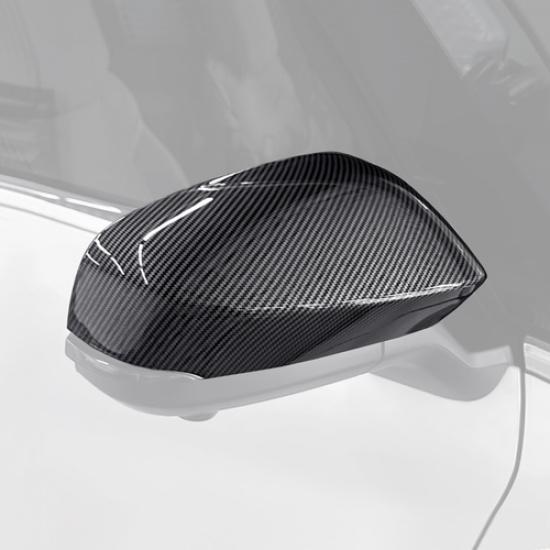 Car Rearview Mirror Cover Trim Accessories For Toyota Tacoma 24-25 Carbon Fiber