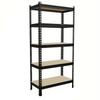 Adjustable Metal Shelving Unit For Garage Shelves Utility Rack Shelf For Basement Pantry Closet Shelves, Black, Utility Shelves