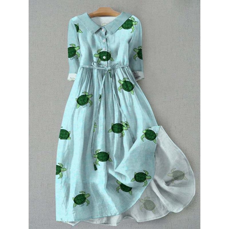 GMXIA Women's Fashion Summer Spring 3/4 Sleeve Casual Dresses
