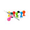 Silicone phone holder with suction cup and round head, red