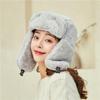 Winter Faux Fur Hat Warm Soft Rabbit Fur  Earmuffs Cute Hat Cap