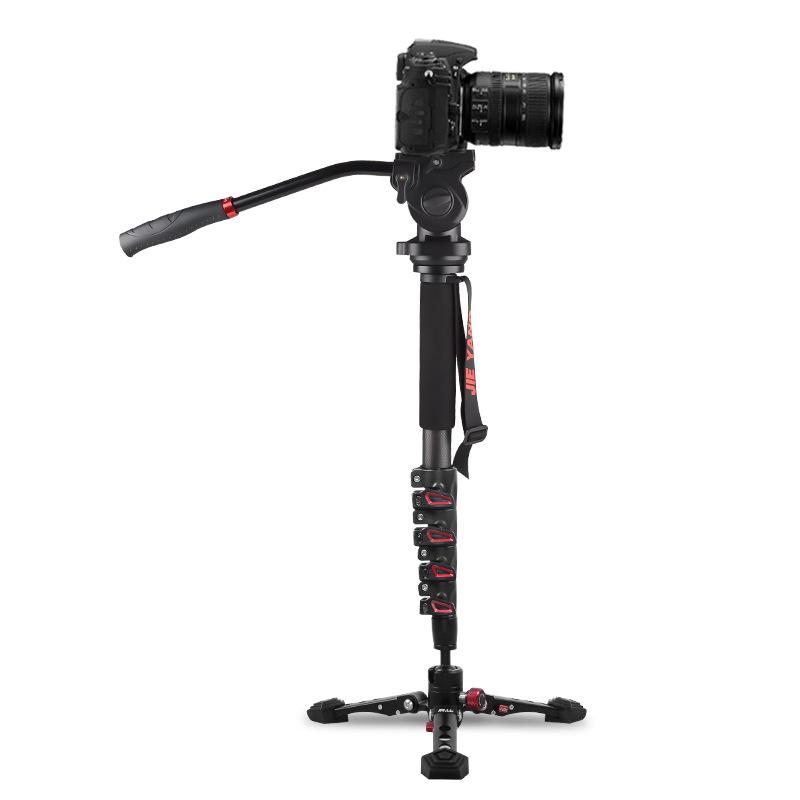 Yang JY0619 Carbon Fiber Monopod for DSLR Cameras - 8 Section, 2nd Gen Professional Stabilizer