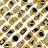 10 Stück Retro Punk Gothic Emaille Öl Tropfen Quadratische Ringe für Männer Frauen Vintage Schmuck Zubehör