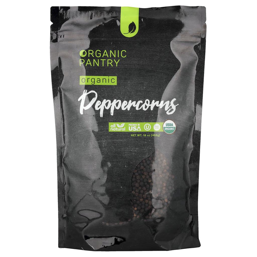 The Spice Lab Organic Pantry, Organic Peppercorns, Whole Peppercorns, 16 Oz (453 G)