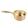 Stainless Steel Thickened Milk Pot with Lid Compound 3‑Layer Bottom Complementary Food Pot