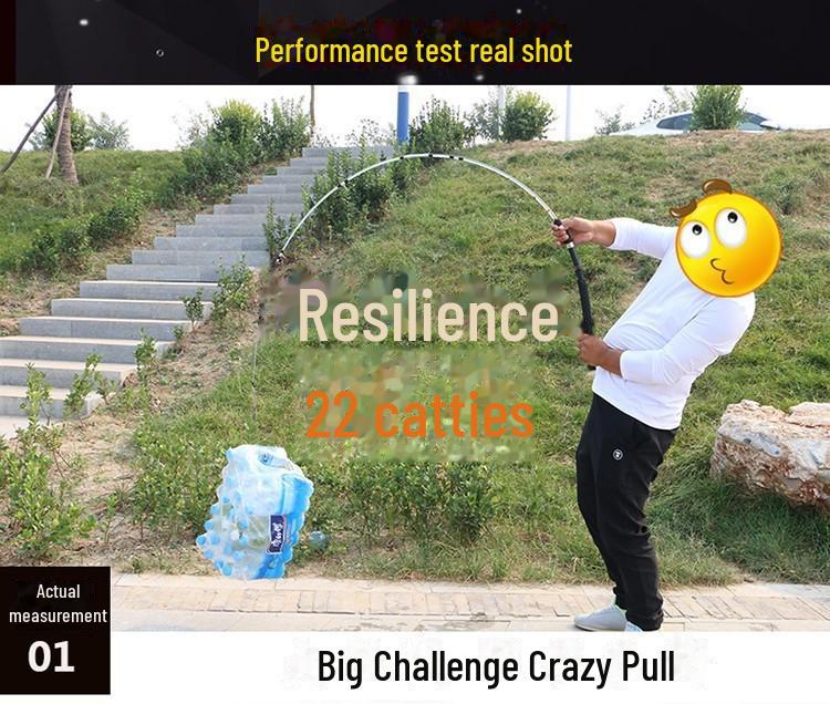 Fiberglass Fishing Rod with Solid Plug-in Stalk, 1.8/2.1m Resin Lure Rod