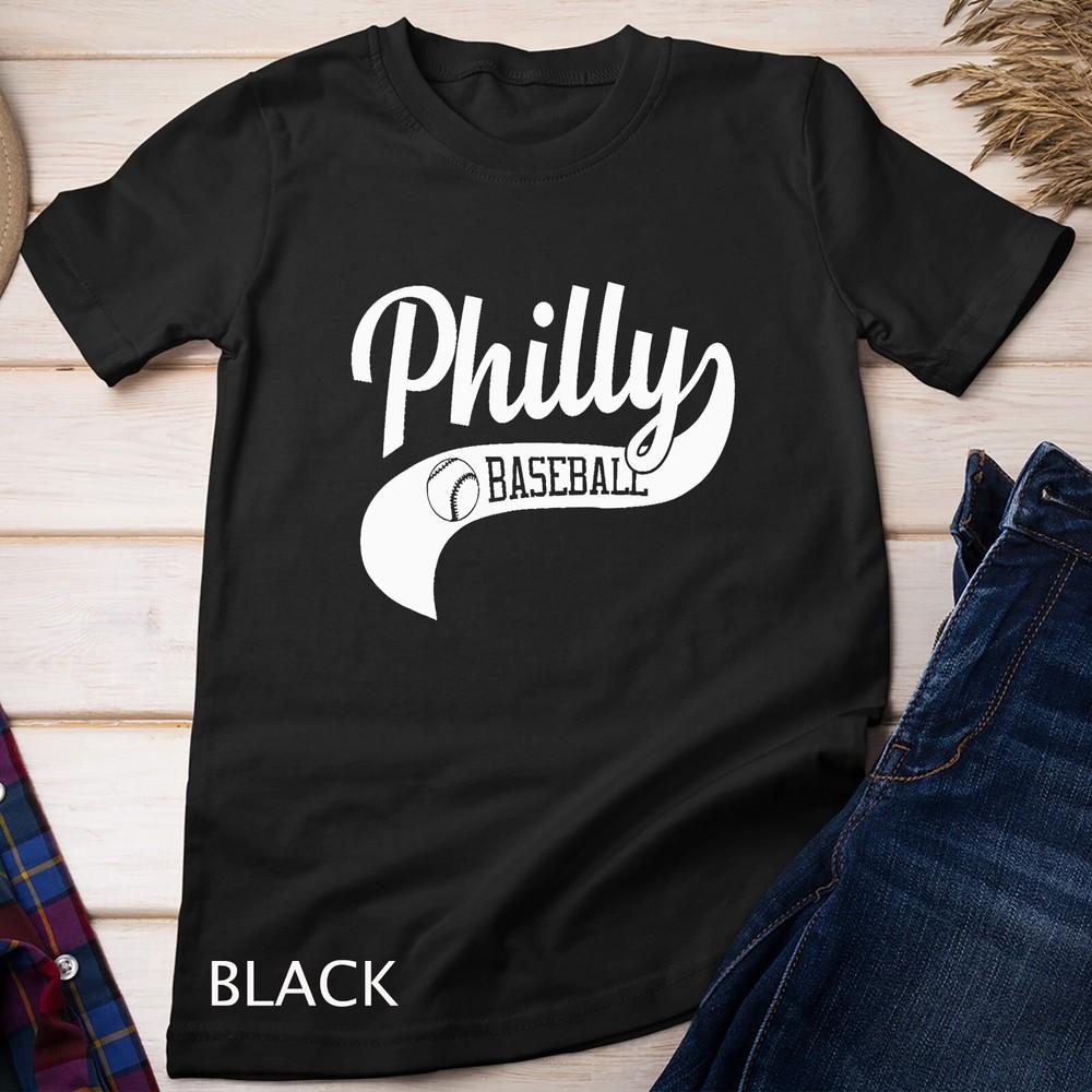 

Retro Philadelphia Baseball Vintage Philly Swoosh T-Shirt Unisex T-shirt 4XL