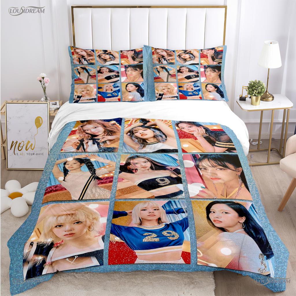 Itzy-Korean Singing Group All Season Duvet Cover Comforter Bedding Set Soft Quilt Cover And Pillowcases Single/Double/Queen/King