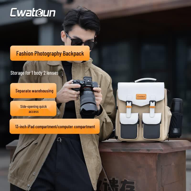 CWATCUN Waterproof DSLR Camera Backpack