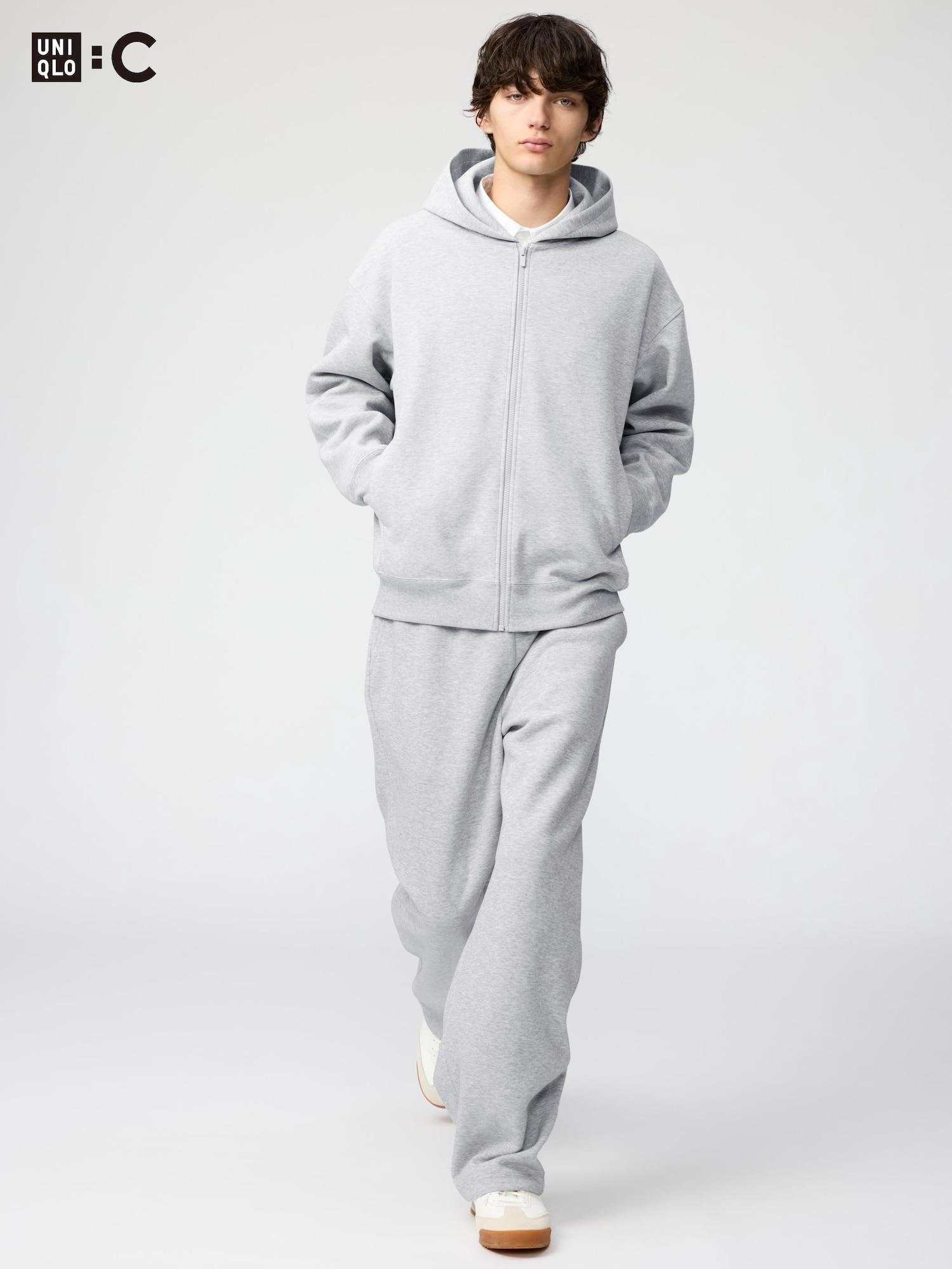 

Uniqlo Япония Толстовка Широкие Брюки Длинные 03 GRAY/XS
