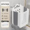 Foldable Wall-Mounted Laundry Basket: Punch-Free, Multifunctional, Large Capacity Storage Bucket for Bathroom.