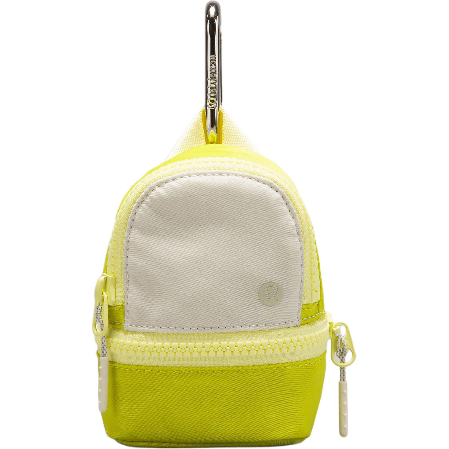 Lululemon City Adventurer Fashionable Versatile Zippered Nylon Storage Bag Ultra Mini Women Bags Light-Yellow LW9EM3S-304861 Washed Yellow